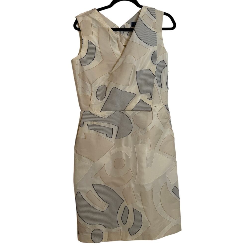 Piazza Sempione RTW SS 2010 Sleeveless Abstract Print Dress Size 42